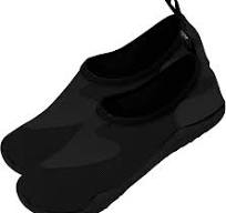 Water Gear Mens Water Shoes - Swimming and Snorkeling - Non-Slip Technology  for Foot Safety - Comfortable and Secure Fitting - Black