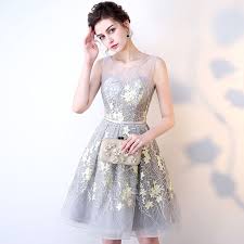 Flower Pattern Sashes Lace Knee Length Bridesmaid Dress Uniqistic Com Knee Length Bridesmaid Dresses Girls Formal Dresses Prom Dresses Long Mermaid