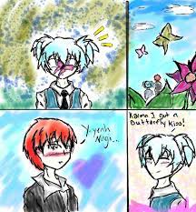 A quick comic for all you Karmagisa lovers. | Assassination Classroom Amino
