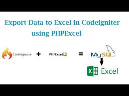 how to generate excel file in codeigniter using phpexcel