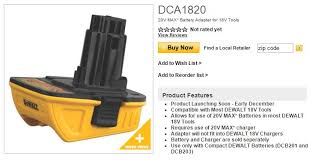 Which Batteries Will The New Dewalt 18v To 20v Battery