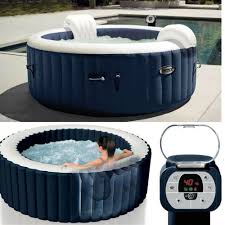 Relax And Indulge Yourself In The Intex 28405e Pure Spa 4 Person Inflatable Heated Bubble Hot Tub Read All The Inst Hot Tub Spa Hot Tubs Swimming Pool Hot Tub