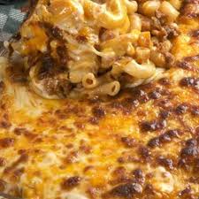 Cheesy Hamburger Casserole Recipe Recipes Food Food Dishes