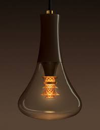 The Bespoke Chocolate Brown Pendant Frames The Bulb By Covering The Lamp Http Www Justleds Co Za Led Bulb Design Pendant Lamp Led Light Bulb