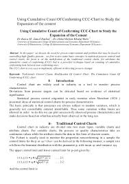 Using Cumulative Count Of Conforming Ccc Chart To Study The