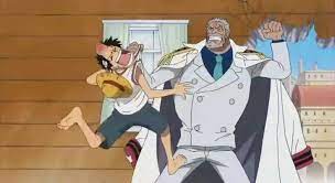 One Piece Garp And Luffy Fighting And Then Immediately Falling Asleep One Piece Anime One Piece Gif One Piece Funny
