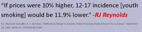Rj Reynolds Tobacco Tax Quote Tax Quote Tobacco Control Industrial Trend