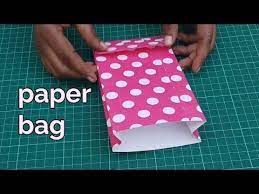 Once the bag was full and puffy, she placed it as high as possible on her porch. How To Make Paper Bag At Home Paper Shopping Bag Craft Ideas Handmade At Home Youtube Paper Bag Crafts Diy Paper Bag How To Make A Paper Bag