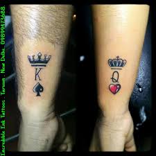 While singles also wear these tattoos, but what is a king without his queen? King Queen Crown Couple Tattoo King Queen Crown Tattoo Crown Tattoo King Queen Tattoo Queen Crown Tattoo