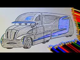 Jackson storm truck coloring pages. How To Draw Gale Beaufort Jackson Storm Transporter Cars 3 Ø¯ÛŒØ¯Ø¦Ùˆ Dideo