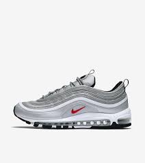 Nike Air Max 97 Og Qs Silver Bullet 884421 001 Metallic Silver Varsity Red Nike Air Max 97 Nike Air Max Nike Air Max White