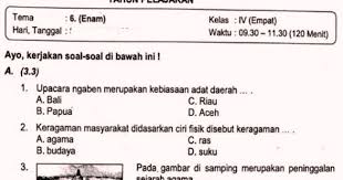 Soal uas/pas ini bisa anda gunaka sebagai referensi dalam belajar untuk mempersiapkan diri dalam menghadapi uas/pas tahun. Soal Ulangan Kelas 4 Tema 6 Kurikulum 2013 Sekolahdasar Net