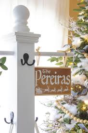 He handled most of the big tools, but i helped too! Diy Stocking Post Shades Of Blue Interiors