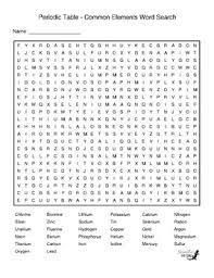 periodic table word search teaching resources teachers pay teachers