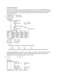 Maybe you would like to learn more about one of these? Contoh Soal Dan Pembahasan Pola Hereditas Contoh Soal Terbaru
