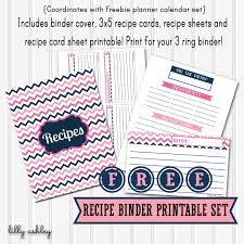 Recipe Binder Printables Freebie Set Recipe Binder Printables Free Recipe Binder Printables Recipe Binder