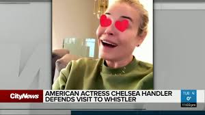 To celebrate her 45th birthday tuesday, the comedian hit the slopes in whistler, british columbia, canada for an unconventional day of skiing in her underwear. Chelsea Handler Defends Visit To Whistler Youtube