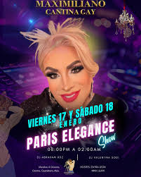 🏳️‍🌈Está de regreso, hoy sábado en el Max: PARIS ELEGANCE. Recuerden que  por recomendación de las autoridades nuestro horario hasta nuevo aviso es  MIÉRCOLES A DOMINGO de 8:00 pm a 02:00 am.