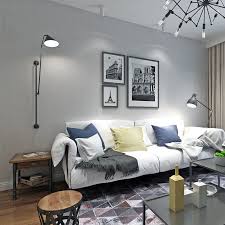 17.7x118 gray wallpaper solid color peel and stick wallpaper grey contact paper self adhesive removable matte grey textured wallpaper decorative for wall covering cabinet shelf liner vinyl film. Grey Solid Color Dark Blue Modern Wallpaper Roll For Living Room Walls Bedroom Home Improvement Plain Wall Papers Paper Contact Wallpapers Aliexpress
