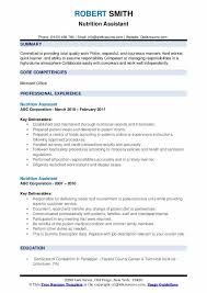 nutrition istant resume sles