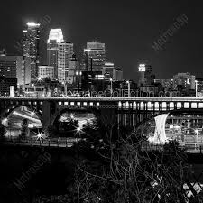 14 wall street is in the financial district of manhattan, bounded by nassau street to the east, wall street to the south, and pine street to the north. The Minneapolis Skyline From East River Parkway Night Time Black And White Wall Art