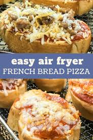 Add extra pizza toppings and place frozen pizza in the air fryer basket. Easy Air Fryer French Bread Pizza Chef Alli