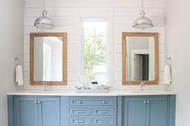 A fresh coat of paint and some new, modern sinks can do wonders to your space. Lake House Master Bathroom The Lilypad Cottage