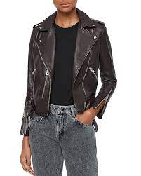 Allsaints Balfern Leather Biker Jacket Women Bloomingdale S Womens Biker Jacket Biker Jacket Coats For Women
