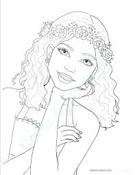 Explore 623989 free printable coloring pages for your kids and adults. Realistic Girl Coloring Pages Coloring Home