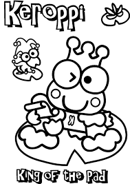 Free keroppi and my melody coloring pages! Kero Kero Keroppi King Of The Pad Coloring Pages Kids Play Color Coloring Pages Cute Coloring Pages Coloring Books