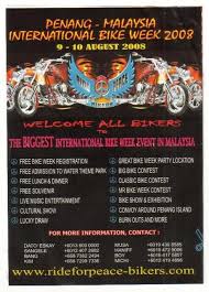 Bike week/biketoberfest® master plan guidelines changes review meeting this meeting will take place monday, november 30, 2020, at 2:00 p.m. Penang Malaysia International Bike Week 9 10 August 2008 Gt Rider Motorcycle Forums