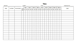 Fill, sign and download attendance sheet online on handypdf.com. Pin On Attendance Sheet Templates