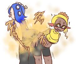 Rule 34 Dev - ass ass_to_ass fart fart_cloud farting farting_on_another  farts female frye_(splatoon) looking_at_another looking_back  shiver_(splatoon) splatoon splatoon_3|7532679104