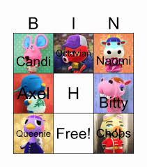 Animal Crossing Bingo Card