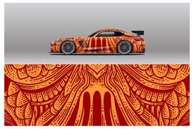 Download do's and don'ts when designing a sticker. Vector Of Abstract Race Car Wrap Sticker Id 170422646 Royalty Free Image Stocklib