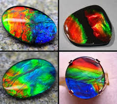 Ammolite Gemstone With A Spectacular Flash Of Iridescent Colors Minerals Crystals Gemstone Gemstones Ammolite