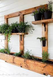 Diy Vertical Herb Garden And Planter 2x4 Challenge Wall Planters Outdoor Vertical Garden Diy Herb Garden Planter