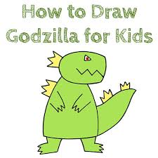 Use a ruler to measure your rectangles and to help draw them straight. How To Draw Godzilla For Kids How To Draw Easy