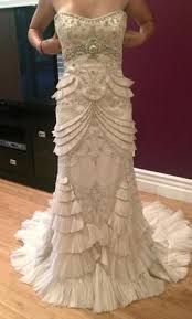 Lazaro 3059 3 500 Size 8 New Un Altered Wedding Dresses Art Deco Wedding Dress Used Wedding Dresses Beautiful Wedding Dresses