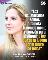 La primera dama, #LaviniaValbonesi, se expresó en su cuenta de X con un  mensaje dirigido a la ciudadanía en medio de la actual crisis política y  social. En su publicación destacó que