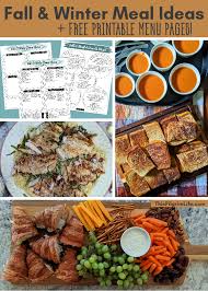 Quick healthy fall dinner recipes. Fall Winter Meal Ideas Plus Free Printable Menus This Pilgrim Life