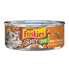 Purina Friskies Gravy Pate Wet Cat Food Extra Gravy Pate With Chicken 5 5 Ounce Can Petsuppliesplus Com Purina Friskies Wet Cat Food Friskies