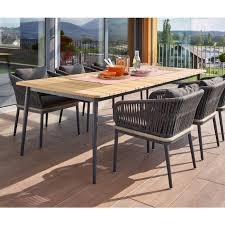 Gartentisch Belair Eleganter Gartentisch Mit Pulverbeschichtetem Aluminiumgestell In Der Farbe Charcoal Tischplatte Aus Massi Gartentisch Aussenmobel Bel Air