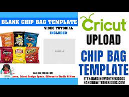You can use it for custom chip bags, chocolates wrappers, water bottles labels, etc. Chip Bag Template Cricut Design Space How To Upload Chip Bag Template Youtube