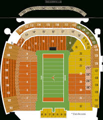 Dkr Seating Chart Darrell K Royal Texas Memorial Stadium Map