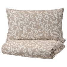 Copripiumino duvet pillowcase ikea x off white. Varbracka Duvet Cover And 2 Pillowcases Beige White 240x220 50x80 Cm Ikea