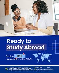 Ready to study abroad? 📅 Book a FREE consultation with DIECL Your future  starts with the right guidance. 🎓✨ 📩 DM us to get started today. 📞 📲  +234 806 459 9388