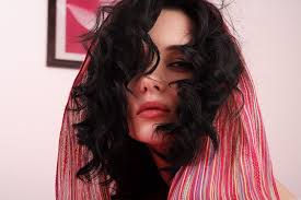 According to the cleveland clinic , you may also find that your hair naturally changes its texture over time. Wallpaper Metart Magazine Looking At Viewer Dark Hair Curly Hair Scarf 2000x1333 Stormghost 1491691 Hd Wallpapers Wallhere