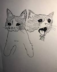 Cat Meme Drawing It S Meme Cats Learn how to draw sad cat pictures using these outlines or print just for coloring. cat meme drawing it s meme cats