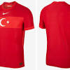 Turkey's home kit is red and black and it's away kit is light blue and red. 1